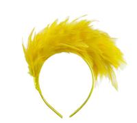 Oxtxuzdm Mardi Gras Party Plume Hairband Carnivals Hairhoop Head Accessoires Pour L'événement Danse Le Festival Musique Gathering Flower Headpiece