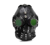 Oxtxuzdm Masque de protection pour motocyclistes style punk sangles réglables Cosplay Costume d'Halloween Fête Essentiel Halloween Biker Masque facial