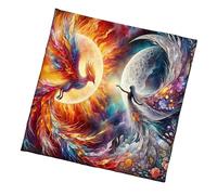 Oxtxuzdm Nappe astrologique des déesses phénix, autels, divinations, carrés, table de sorcellerie, pont phénix, motif tarots, nappe de table spirituelle