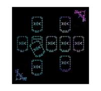 Oxtxuzdm Nappe de divinations - Carte de lecture - Astrologie - Tarots - Nappe d'autels - Tissu de divinations - Accessoires de jeu de société - Autels - Tarots