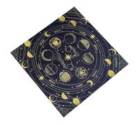 Oxtxuzdm Nappe de table carrée en forme de phase de lune - Motif astrologie, divinations - Table de sorcellerie - Autels durables - Tarot
