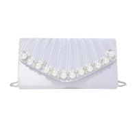 Oxtxuzdm Petit sac à bandoulière tendance avec chaîne, sac de soirée, sac à main, un must have pour les fêtes de danse et les anniversaires, sac à cocktail, Argenté., One Size