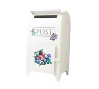 Oxtxuzdm Porche Boîte aux lettres classique en métal avec revêtement résistant aux intempéries pour intérieur de jardin traditionnel Article décoratif élégant Style européen