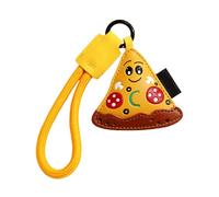 Oxtxuzdm Porte-clés esthétique en cuir avec pendentif pour sac gourmand - Ornement à suspendre pour femme, Pizza