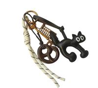 Oxtxuzdm Porte-clés tendance pour sacs décoratifs ou de bal de fin d'année, chats, Blanc cassé1