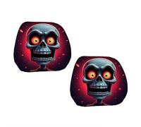 Oxtxuzdm Protecteurs D'appui-tête en Polyester Universellement Doux Décorations Hilarantes d'halloween pour Voitures SUV Et Véhicules Décorations De Voiture Amusantes