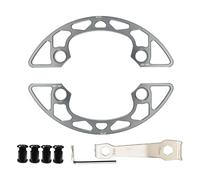 Oxtxuzdm Protection de plateau de vélo en alliage d'aluminium pour pédalier de pédalier Accessoires de pédalier de vélo