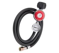 Oxtxuzdm Régulateur de propane, connecteur de tuyau réglable haute pression avec manomètre, convient pour les tuyaux de cuisine domestiques et commerciaux