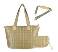 Oxtxuzdm Sac à bandoulière en nylon pour un accès facile au matériel de travail et d'étude, sac à main matelassé adapté pour les étudiants et les étudiants professionnels, kaki, One Size