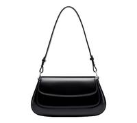 Oxtxuzdm Sac à bandoulière multifonction classique en similicuir pour un usage quotidien pour femme avec sangle réglable, Noir , One Size