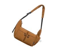 Oxtxuzdm Sac à bandoulière pratique en nylon décontracté pour femme offrant plusieurs poches pour l'organisation du sac à bandoulière décontracté, marron, One Size