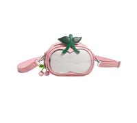 Oxtxuzdm Sac à bandoulière transparent de poche pour femme Itabag Sac à main pour femme Transparent, Rouge, One Size