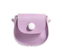 Oxtxuzdm Sac à main tendance en cuir synthétique pour adolescentes, petites pochettes pour pièces de monnaie, cadeaux d'anniversaire, violet, 8*5*19cm