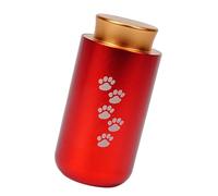 Oxtxuzdm Simple Casket Ashes Jar Vessel Ashes for Pet Urn Carvings Memorial Small Jar Container Stainless Steel Pet