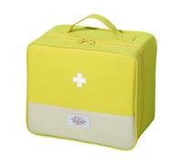 Oxtxuzdm Solution de rangement multi-usage avec poignées renforcées et marquage visible pour le camping et la maison, kit d'alimentation multi-compartiments