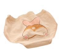 Oxtxuzdm Sous-vêtements invisibles pour femme - Imprimé sur le thème du chien - Culotte en coton évacuant l'humidité pour plus de confort - Sous-vêtements imprimés chiots mignons, Thé au lait PP, M