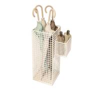 Oxtxuzdm Support de parapluie décoratif imperméable pour entrée intérieure - Cadre en fer antirouille - Mailles ventilées - Accès facile et nettoyage - Grande capacité