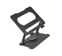 Oxtxuzdm Support pliable en acier carbone avec base antidérapante et cadre ventilé pour ordinateur portable jusqu'à 17"