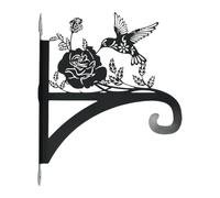 Oxtxuzdm Supports muraux en métal pour plantes d'intérieur et d'extérieur à suspendre pour jardinière, nichoirs, mangeoires à oiseaux, crochet mural décoratif pour plantes