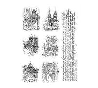 Oxtxuzdm Tampon transparent en silicone exquis pour album photo, art, journal, fournitures