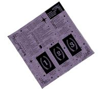 Oxtxuzdm Tarots pliable en velours doux sur le thème mystique pour les amateurs de jeux de table, rituel occulte