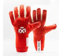 OXUM Gants de Gardien de But Ox Pro pour Adultes - Gants de Football Haute Performance avec Technologie avancée, résistants, avec Une adhérence supérieure et Un Grand Confort (Rojo, 7)
