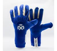 OXUM Gants de Gardien de But Ox Pro pour Adultes - Gants de Football Haute Performance avec Technologie avancée, résistants, avec Une adhérence supérieure et Un Grand Confort (Azul, 8)
