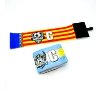 OXUM Sport : Brassard de Capitaine personnalisé pour Le Football - Ajoutez Votre Blason et Votre Drapeau - Brassard élastique, réglable et résistant - Design Nation