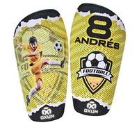 Oxum Sport - Protège-Tibias de Football Personnalisés pour Enfants et Adultes - Personnalise avec ta Photo, Numéro et Nom - Pochette pour protège-Tibias Offerte- Gamme Pro Kraken