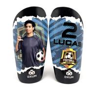 Oxum Sport - Protège-Tibias de Football Personnalisés pour Enfants et Adultes - Personnalise avec ta Photo, Numéro et Nom - Pochette pour protège-Tibias Offerte - Gamme One Kraken