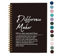 OXW Difference Maker Defination Gift-Thank You Gifts for Leader Mentor Teacher Coach Boss Appreciation Gifts Colleger Gifts Hard Cover Spiral Notebook 5,5 x 8,3 cm