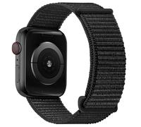 OXWALLEN Sports Bracelets Compatibles avec Bracelet Apple Watch 7 41mm 38mm 40mm, Remplacement Réglable Extensible Nylon élastique Pour iWatch SE & Series 7 6 5 4 3, Black