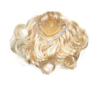 Oxxggkao Accessoire pour chien blond à poils bouclés Décoration pour rassemblements spectacles Tissu Petit animal de compagnie Perruque bouclée Accessoire