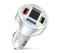 Oxxggkao Adaptateur USB C 4 ports 66 W pour chargement rapide de téléphone, tablettes, prise de voiture