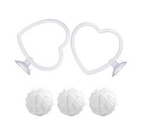 Oxxggkao Anneaux d'entraînement interactifs pour poissons avec ventouse puissante - Cercles d'exercice sous-marins pour Bettas et enrichissement des poissons - Jouet interactif d'enrichissement