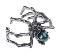 Oxxggkao Bague araignée gothique mystérieuse avec pierre de lune - Taille réglable - Bijoux punk pour femme - Unique - Tendance sombre - Araignées mystérieuses, One Size, Comme décrit, Comme décrit.