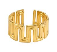 Oxxggkao Bague tendance en acier inoxydable avec blocage de couleur - Accessoire tendance pour homme et femme, One Size, Comme décrit, Comme décrit.
