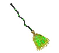 Oxxggkao Balai de sorcière flottant dynamique avec mouvement de dérive réaliste et rire étrange pour porche, Halloween, accessoire d'occultisme, fête, sorcière