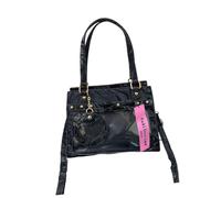 Oxxggkao Belles arches Sac supérieur en cuir PU Sac à main à bandoulière Styles japonais Itabag Épaule Stylo transparent Grande capacité Itabag Écran Clear Pin Display Sac à main épaule bandoulière