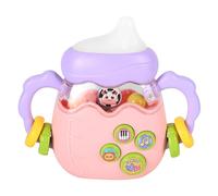 Oxxggkao Biberon d'allaitement électrique pour bébé - Hochet musical - Avec lumière - Cloches à main - Cadeau pour nouveau-né - Jouet éducatif