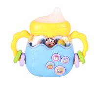 Oxxggkao Biberon d'allaitement électrique pour bébé - Hochet musical - Avec lumière - Cloches à main - Cadeau pour nouveau-né - Jouet éducatif