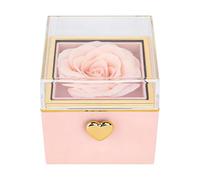 Oxxggkao Boîte à bagues innovante avec une belle fleur - Boîte à bijoux adaptée pour les surprises spéciales