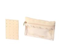 Oxxggkao Boîte à bijoux adaptée aux voyages avec intérieur en daim synthétique et pochettes à bijoux modernes et minimalistes en PVC