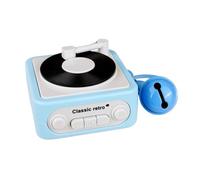 Oxxggkao Boîte à musique phonographe enregistrable avec 3 chansons et voix, idéal pour accessoires de voiture, porte-clés gramophone