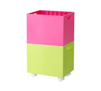 Oxxggkao Boîte de rangement à roulettes avec design empilable, idéale pour les articles ménagers et saisonniers pour les enfants, poubelle mobile polyvalente, parfaite pour les vêtements et une