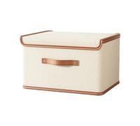 Oxxggkao Boîte de rangement en tissu Oxford de grande capacité avec couvercle anti-poussière pour vêtements et accessoires