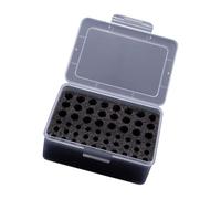 Oxxggkao Boîte de rangement pour 54 piles 2 A 3 A Structure efficace Espace vue claire Support de batterie extérieur