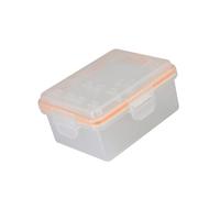 Oxxggkao Boîtier de batterie robuste en ABS pouvant contenir 4 piles FZ100 Compartiments de protection compacts Accessoire d'appareil photo Étui de rangement de batterie pour appareil photo