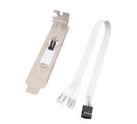 Oxxggkao Boîtier d'ordinateur PCIE avec câble plat de 30 cm noir ou blanc pour test et réparation de cartes mères d'ordinateur MATX