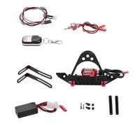 Oxxggkao Boîtier récepteur pour voiture modèle escalade voiture treuil pare-chocs pièces télécommande pour SCX10 récepteur métallique support mural